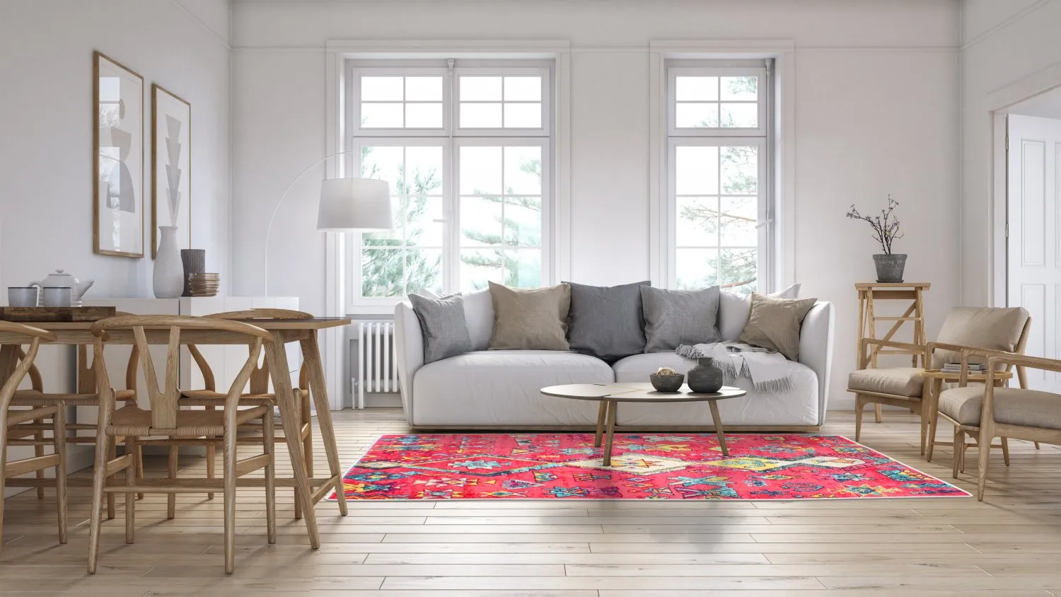 Koberec Wilton - Misare (ružový/multicolor)