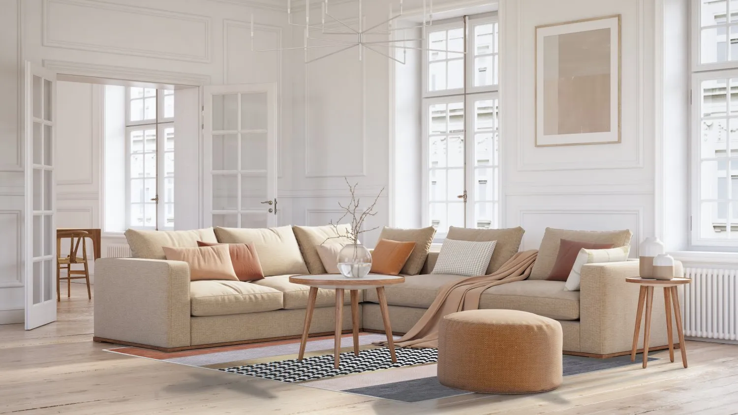 Koberec Wilton - Esme (oranžový/multicolor)