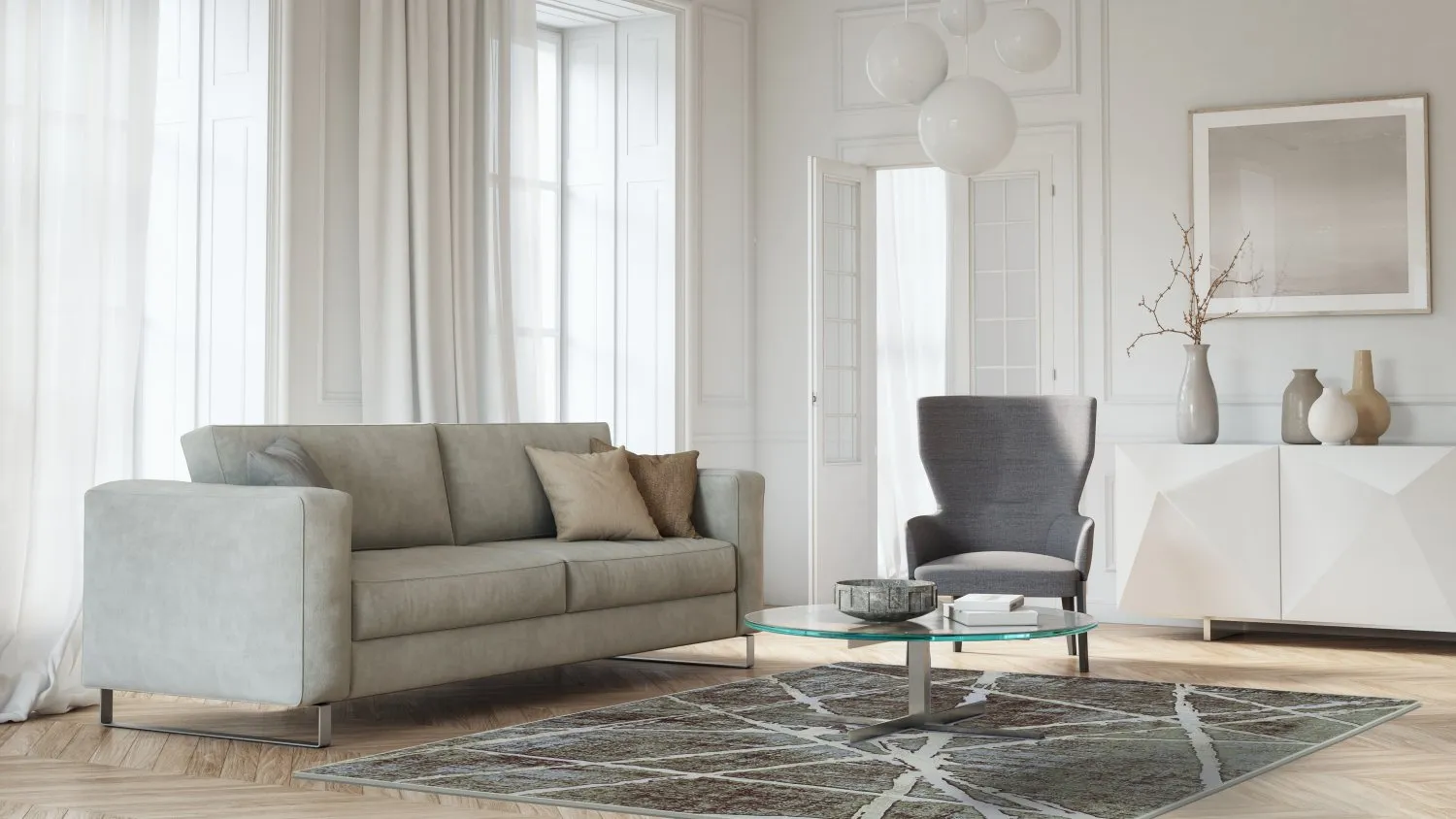 Koberec Wilton - Lagos (šedý)