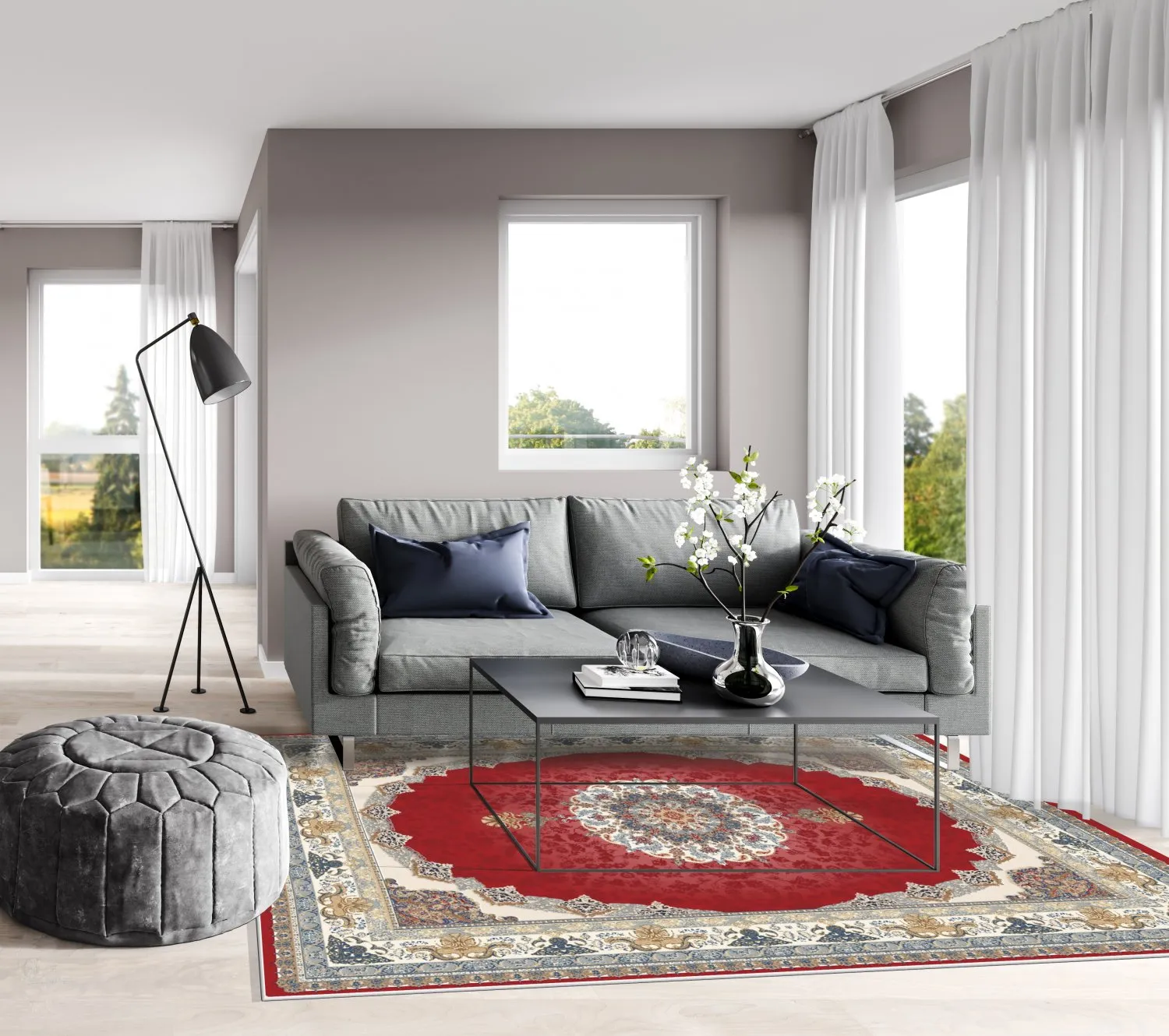 Koberec Wilton - Lukla (červený)