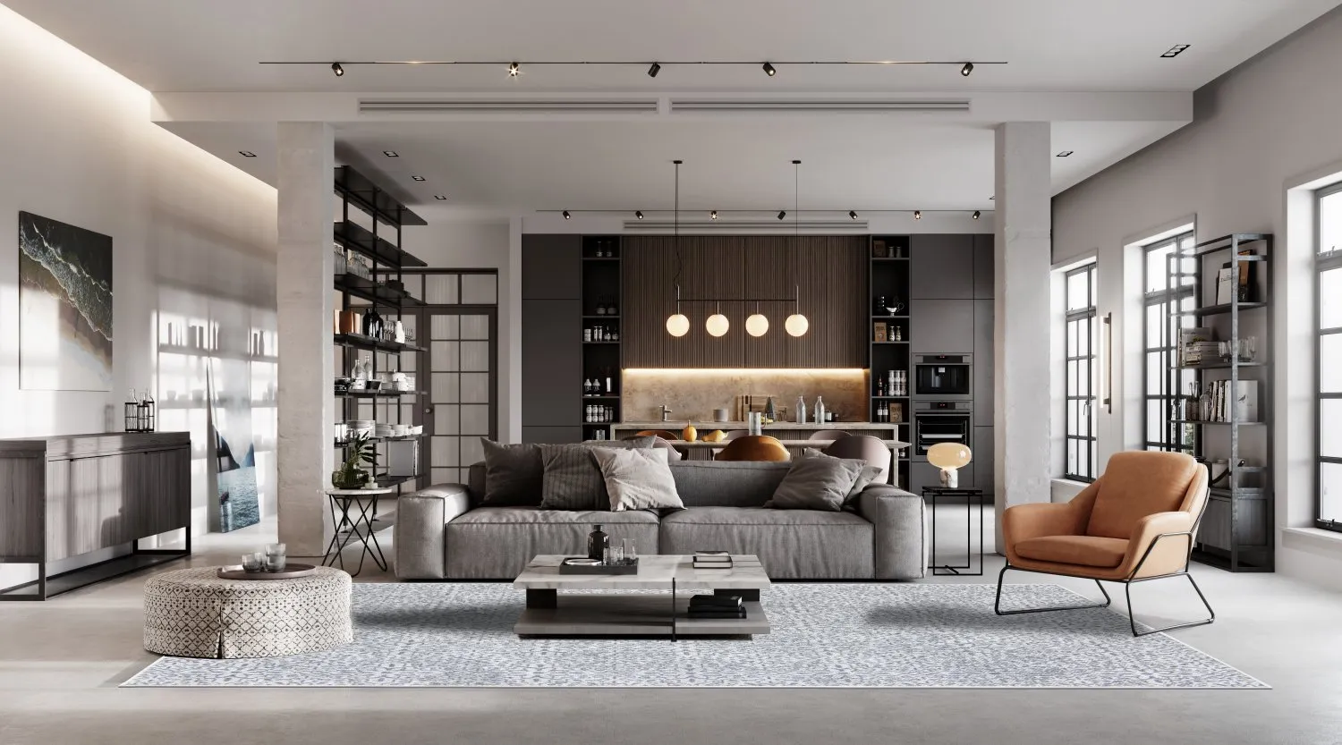 Koberec pre interiér a exteriér - Alesund (šedý)