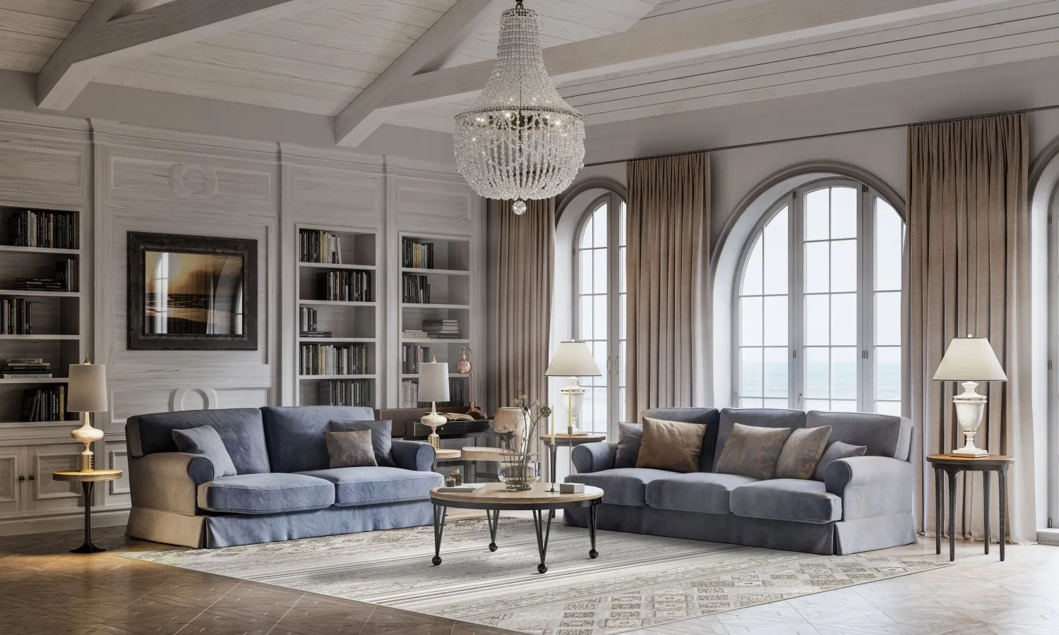 Koberec Wilton - Marea (strieborný)