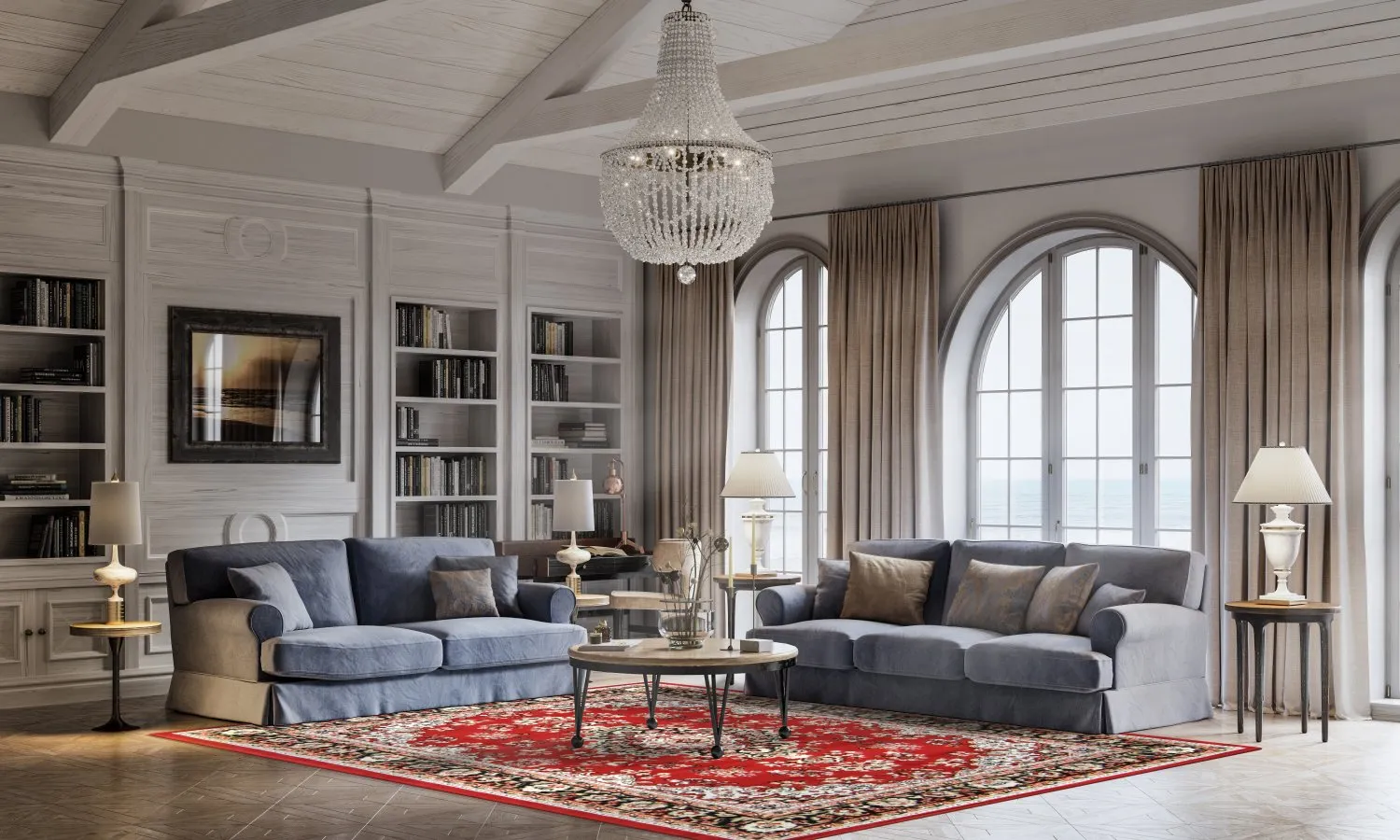 Koberec Wilton - Peking (červený)