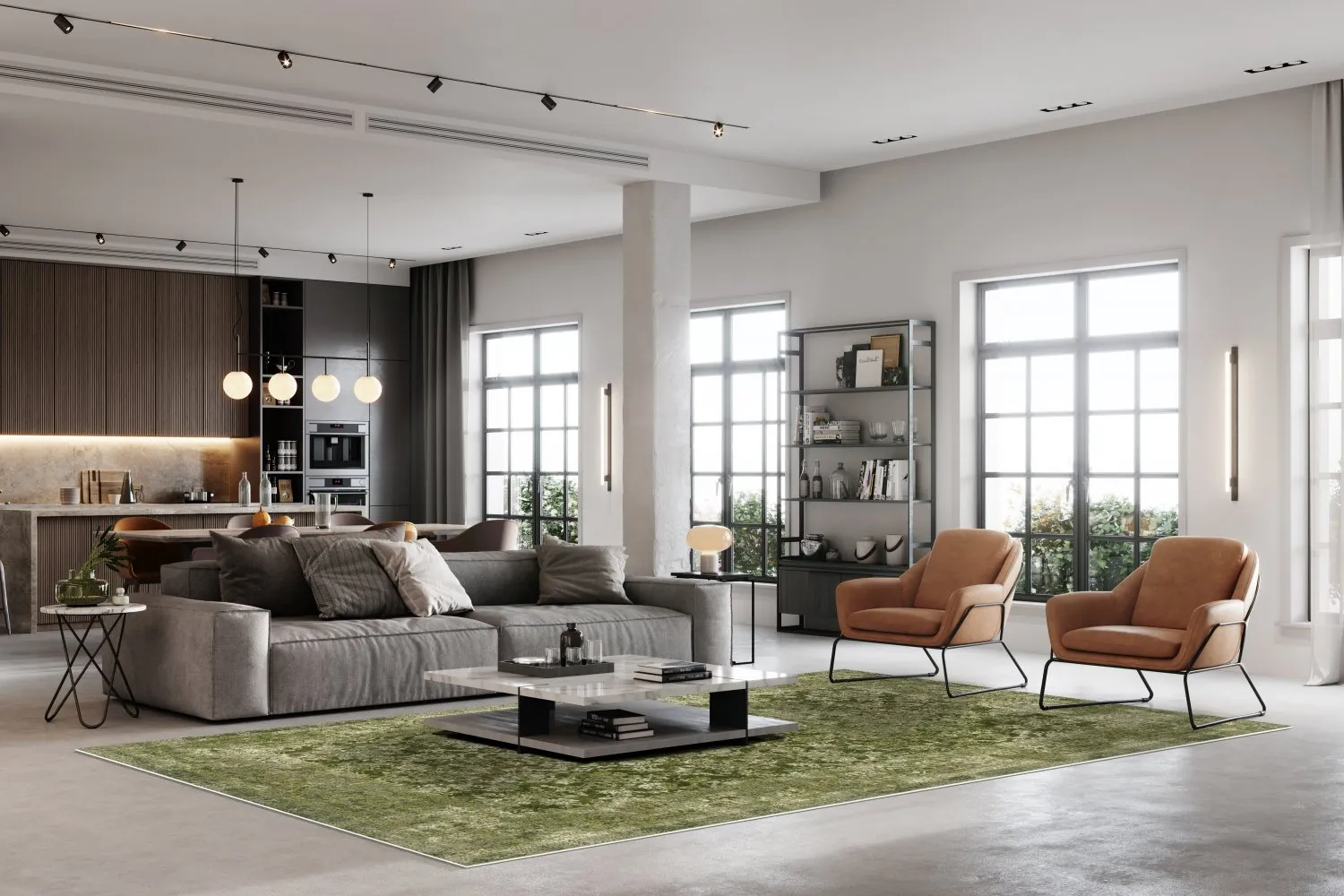 Koberec Wilton - Denizli (zelený)