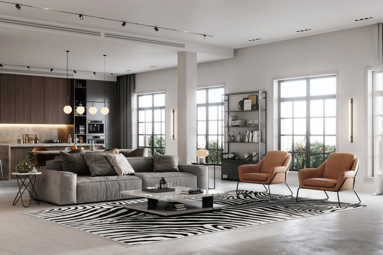 Koberec Wilton - Zebra (čierna/biela)