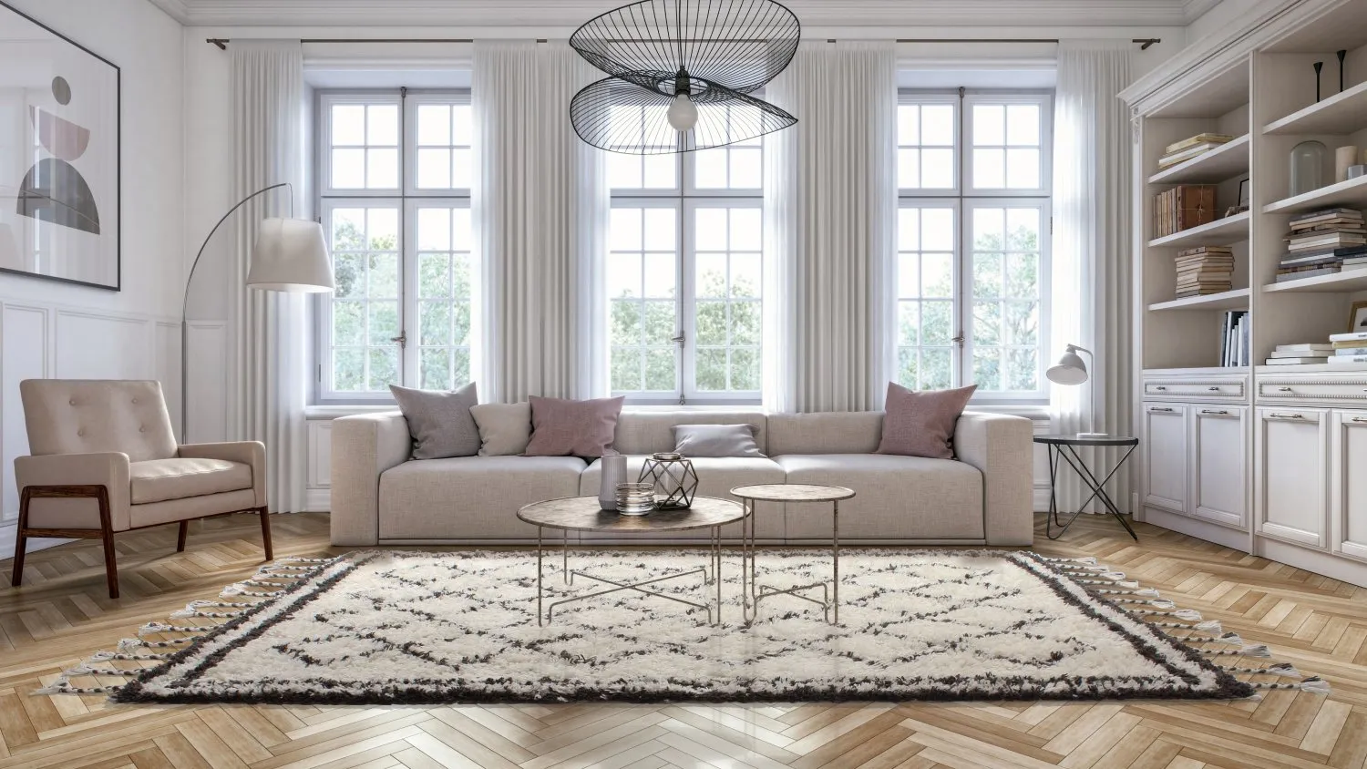 Vlněný koberec - Avila Berber