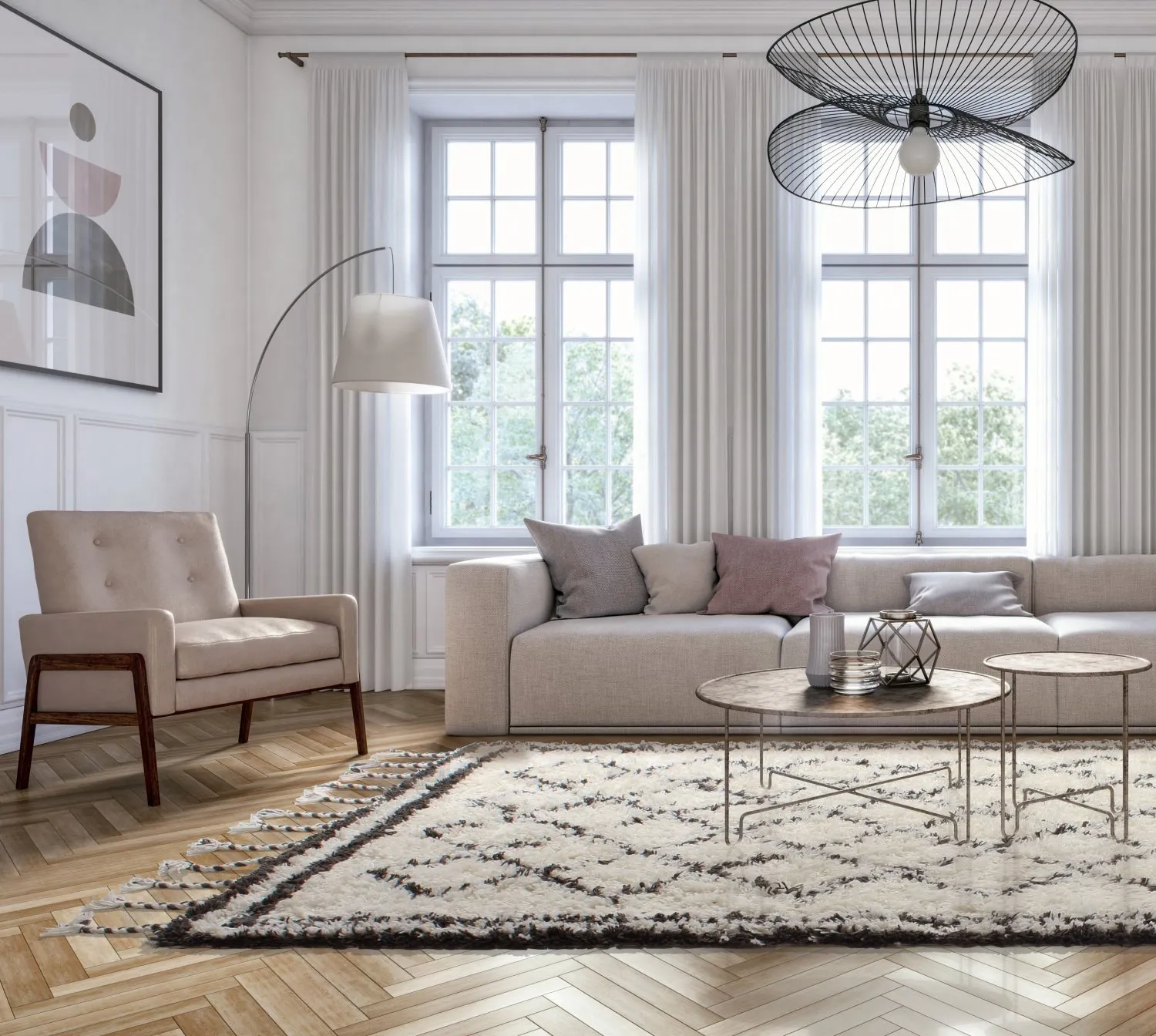 Vlněný koberec - Avila Berber