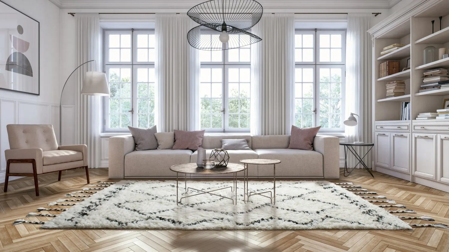 Vlnený koberec - Savoca Berber