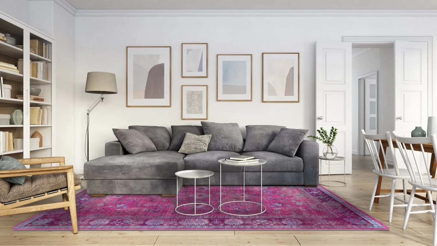 Koberec Wilton - Gombalia (fialový)