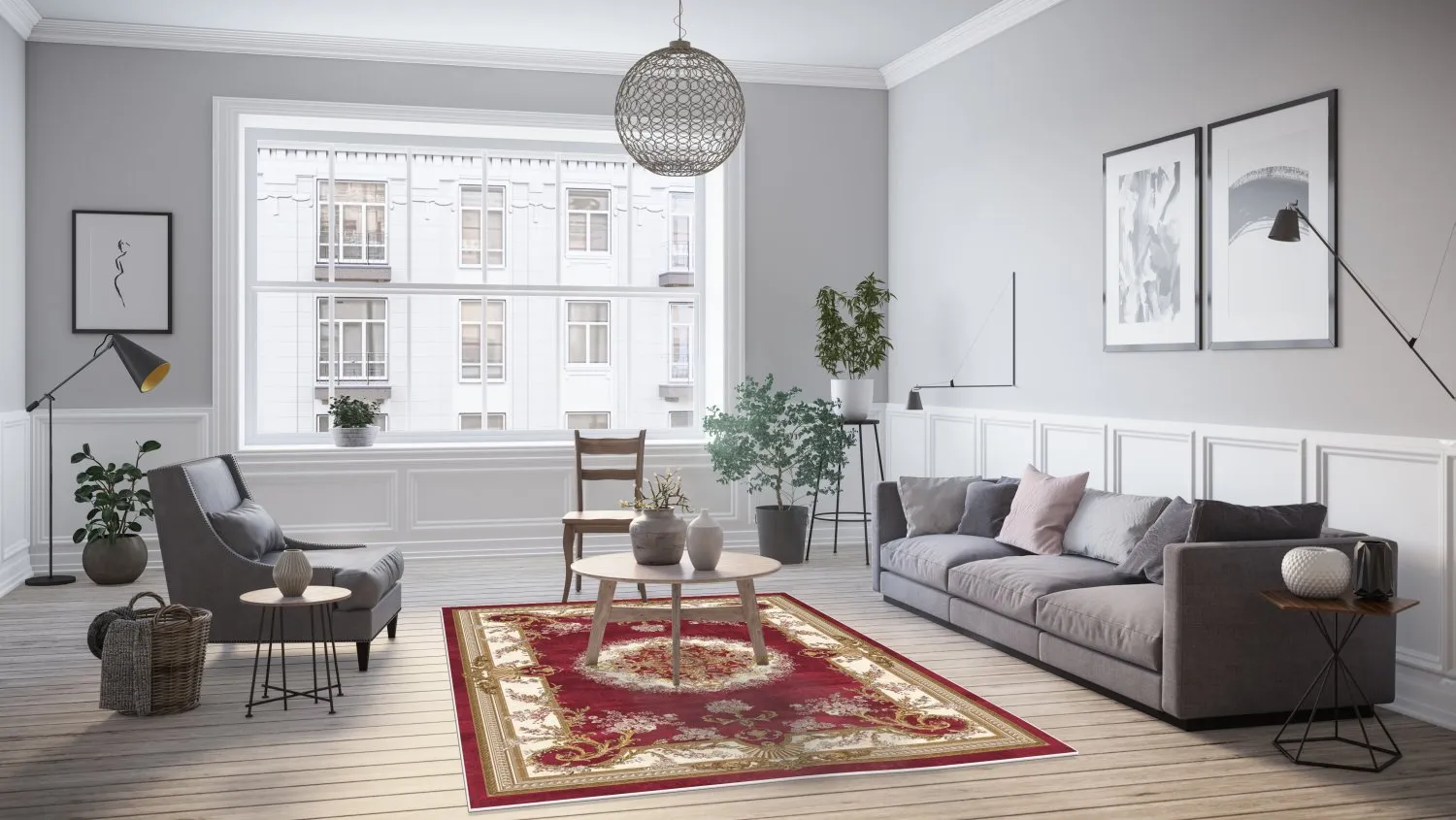 Koberec Wilton - Marand (červený)