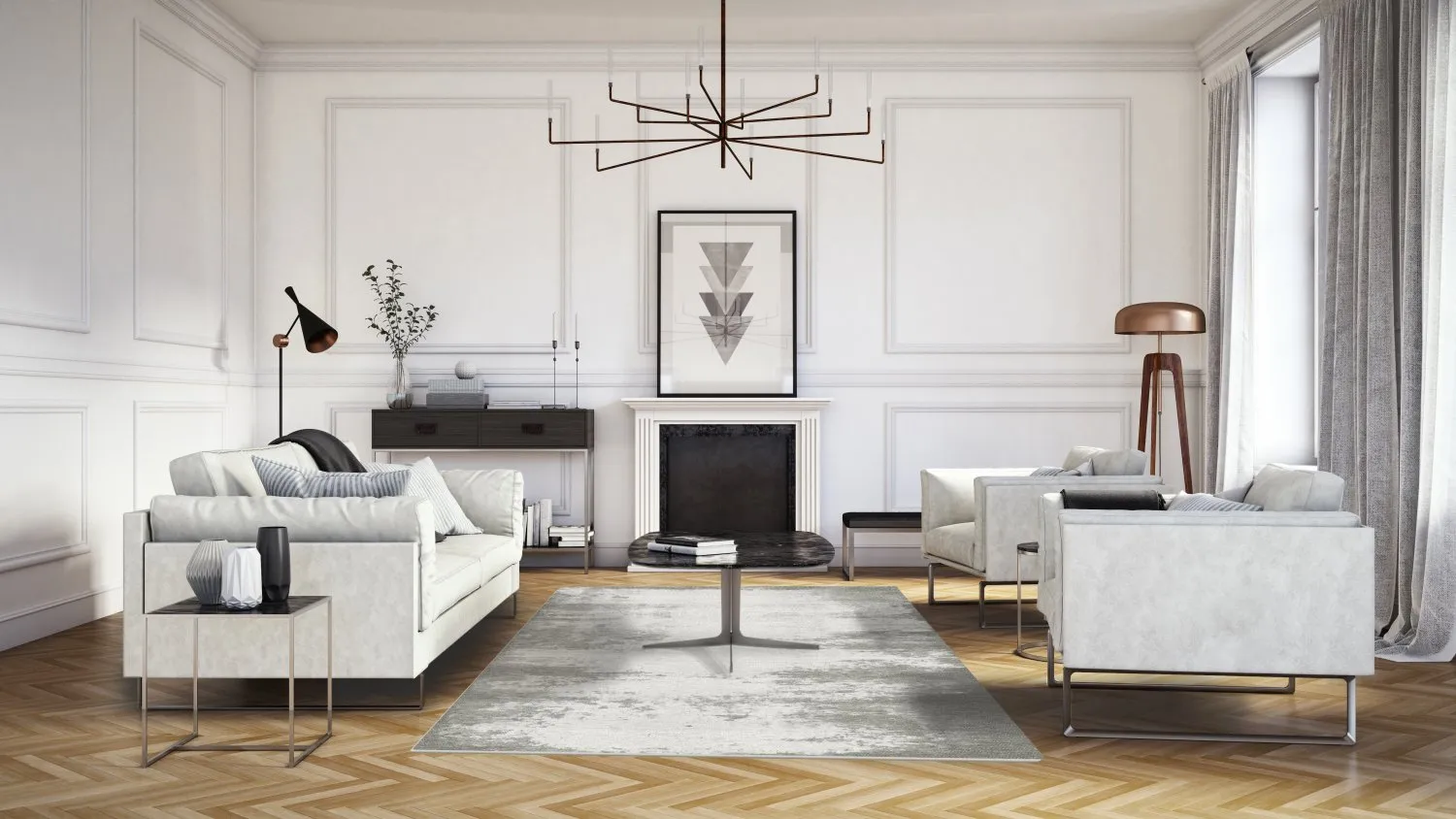 Koberec Wilton - Zarzi (šedý)