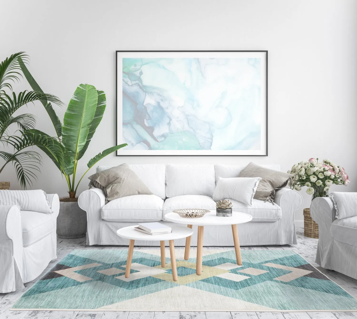 Koberec Wilton - Temara (modrý/multicolor)