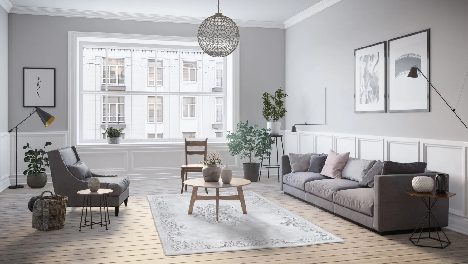 Koberec Wilton - Santi (svetlo šedý)