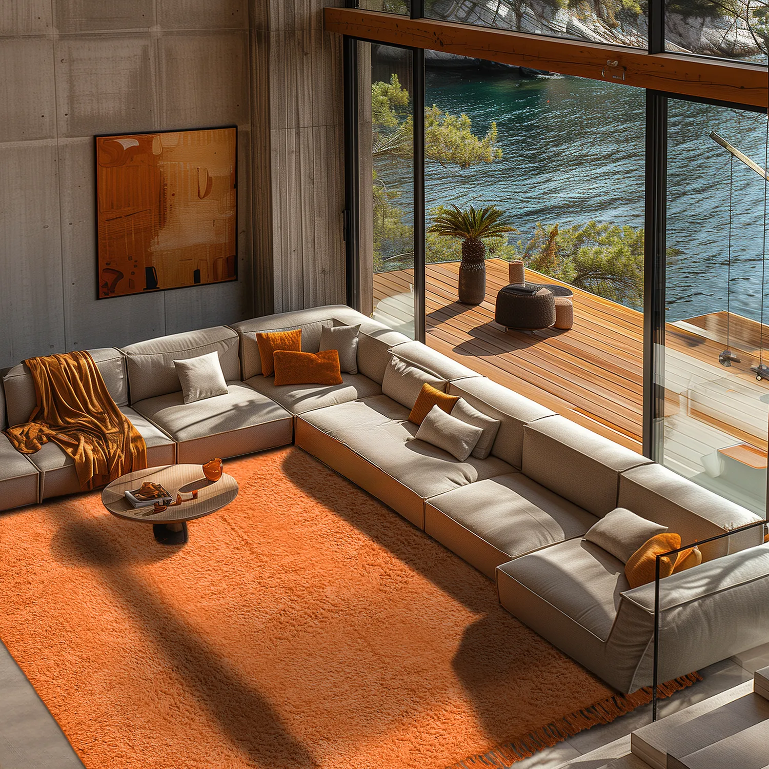 Koberce s dlhým vlasom - Alba Natural Cotton Shaggy (oranžová)