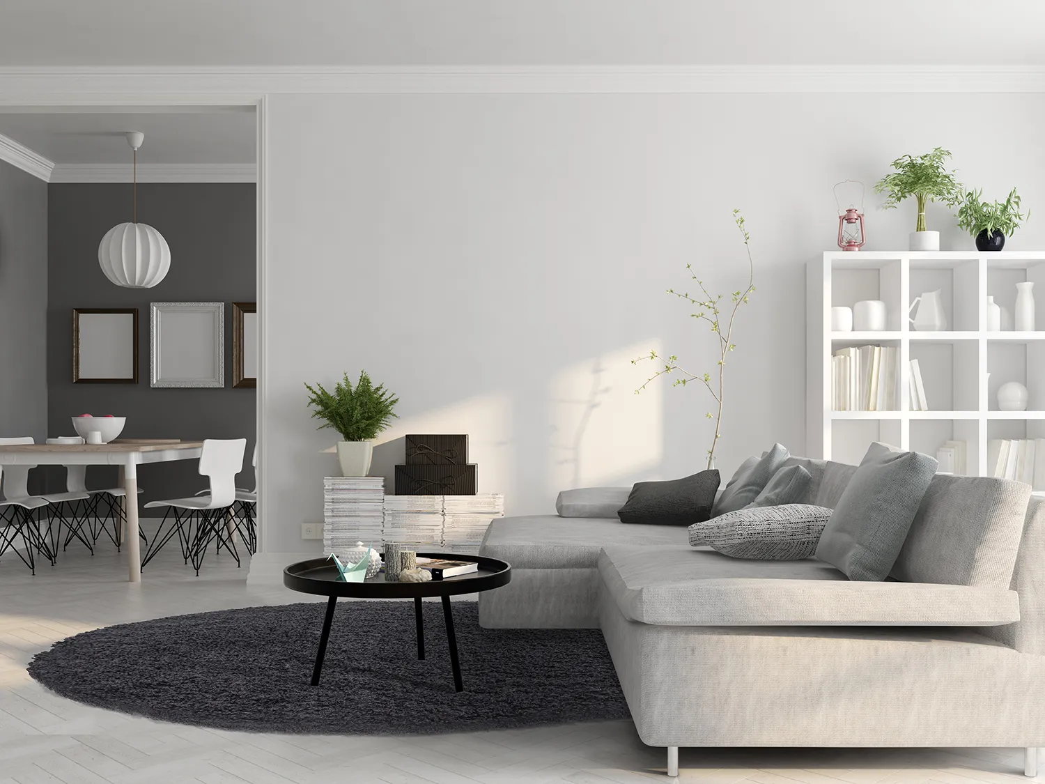 Koberce okrúhle - Antuco (tmavo šedá)