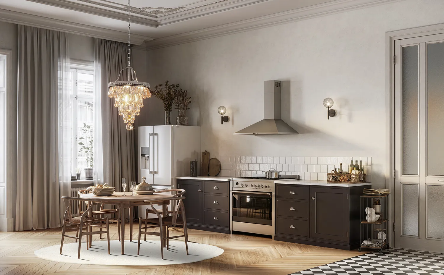 Koberce okrúhle - Antuco (biele)