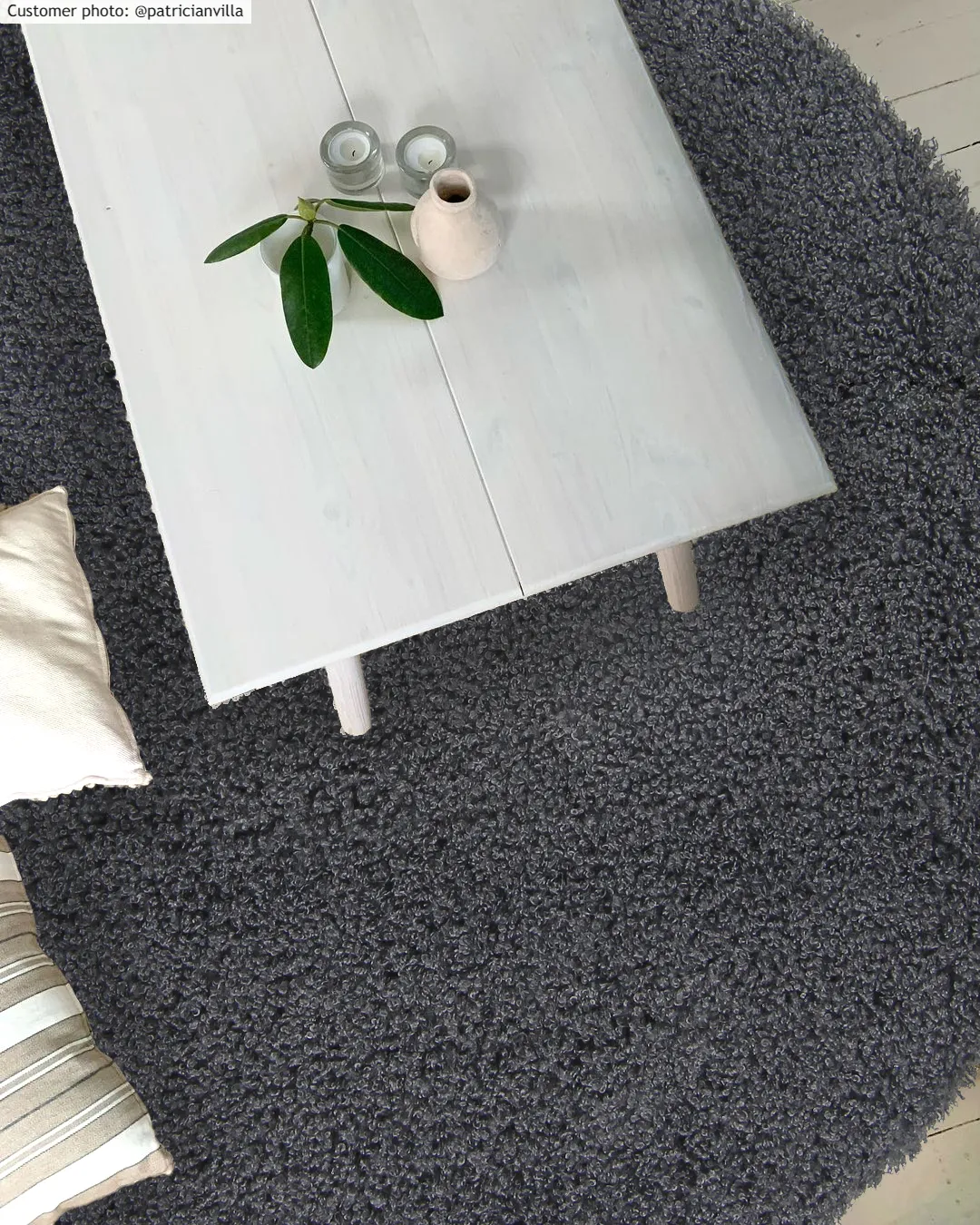 Koberce okrúhle - Antuco (tmavo šedá)