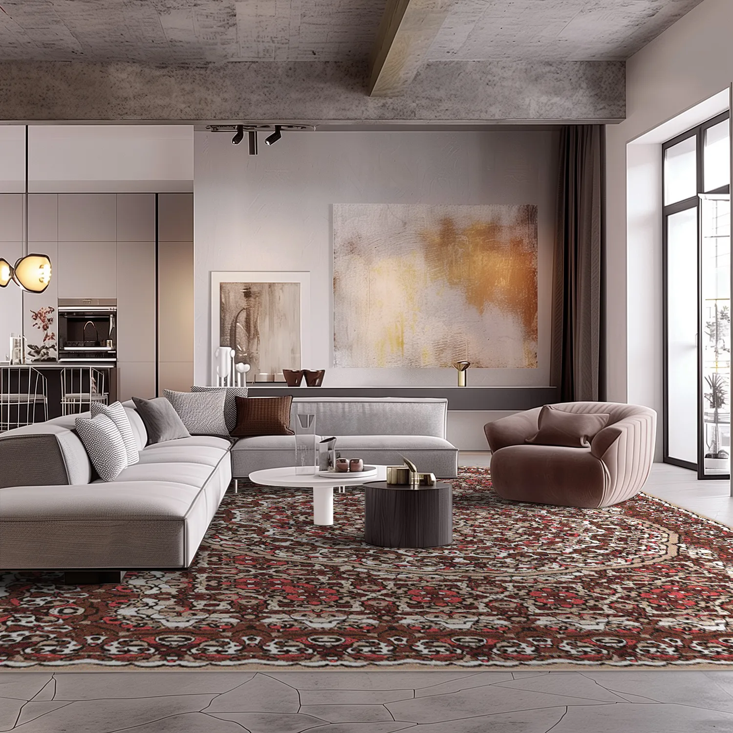 Koberec Wilton - Odette (červená/multi)