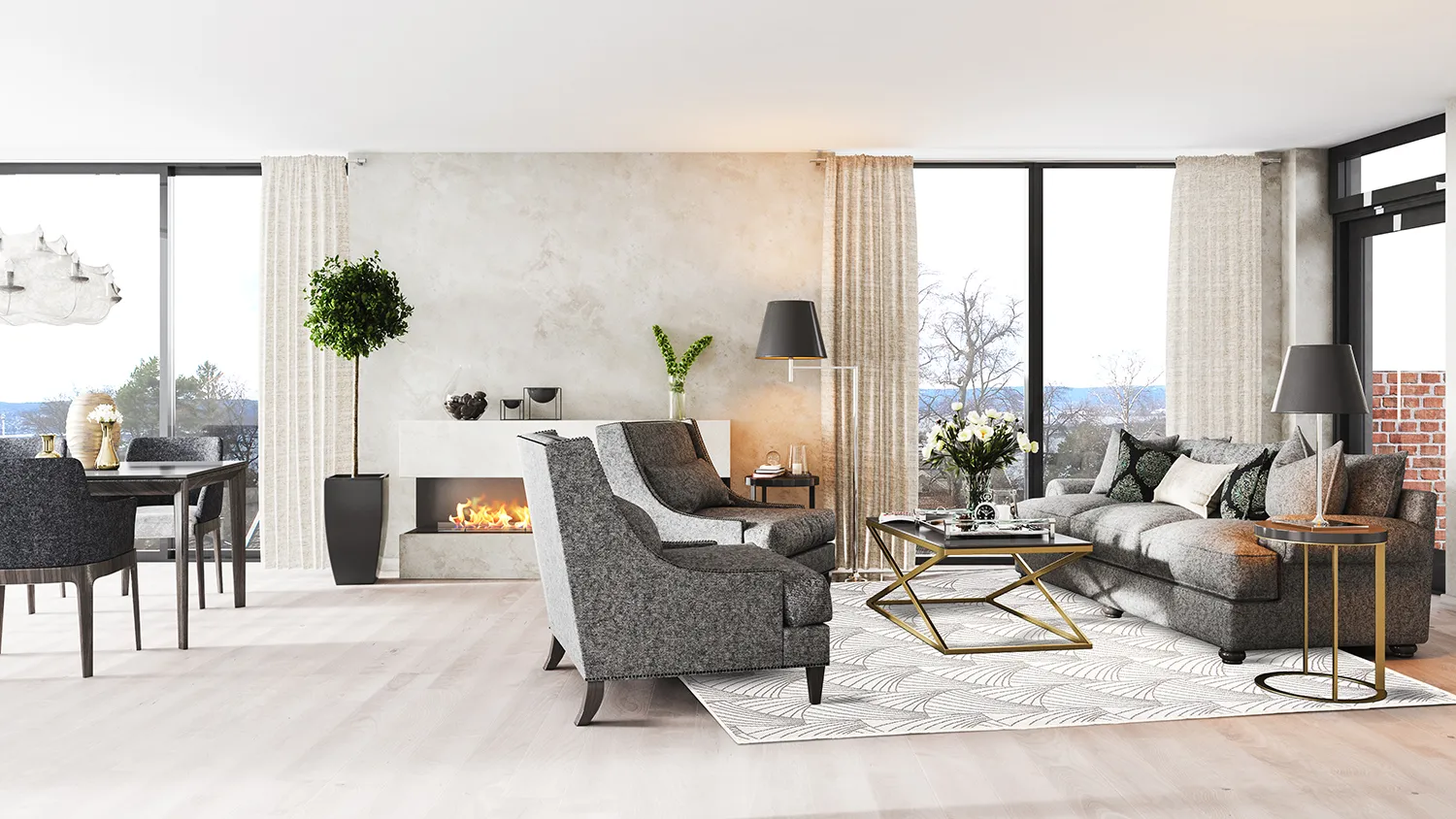 Koberec na interiér a exteriér - Beau (béžový)