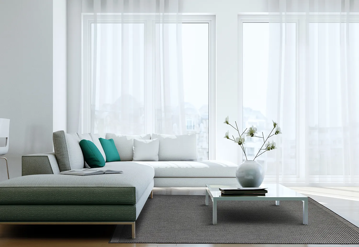 Koberec na interiér a exteriér - Bennett (čierny)