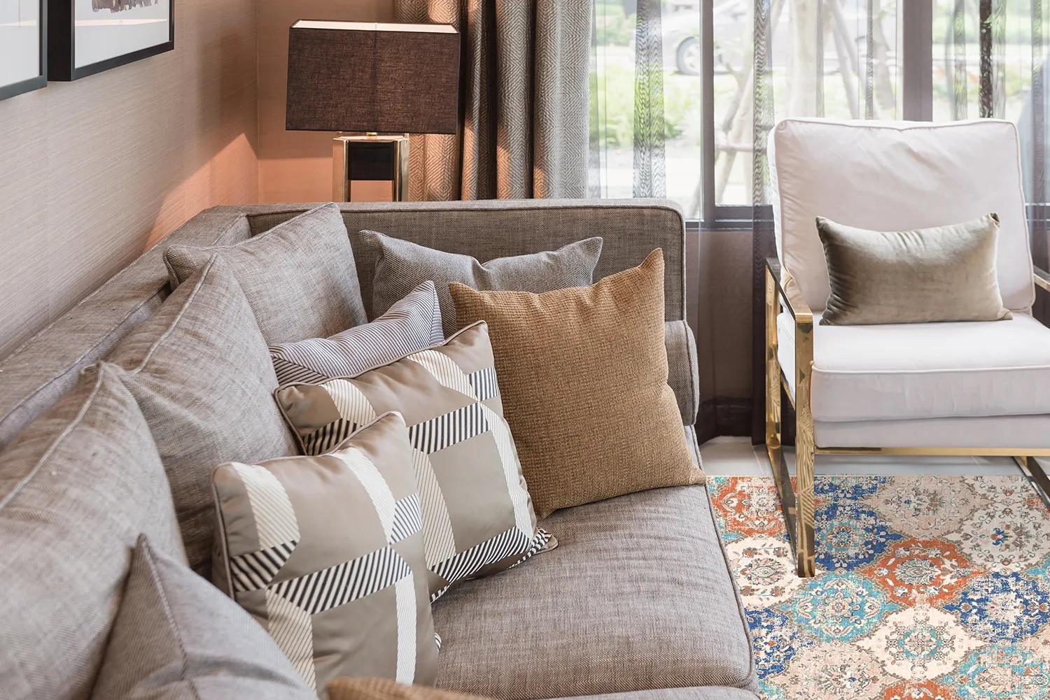 Koberec Wilton - Bohemia (ružová/modrá)