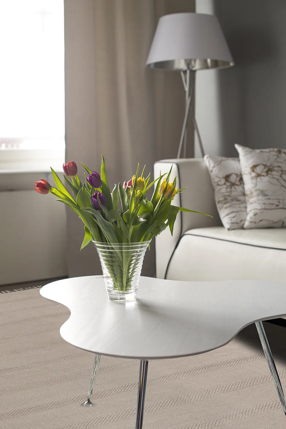 Bavlnený koberec - Lilje (hnedý)