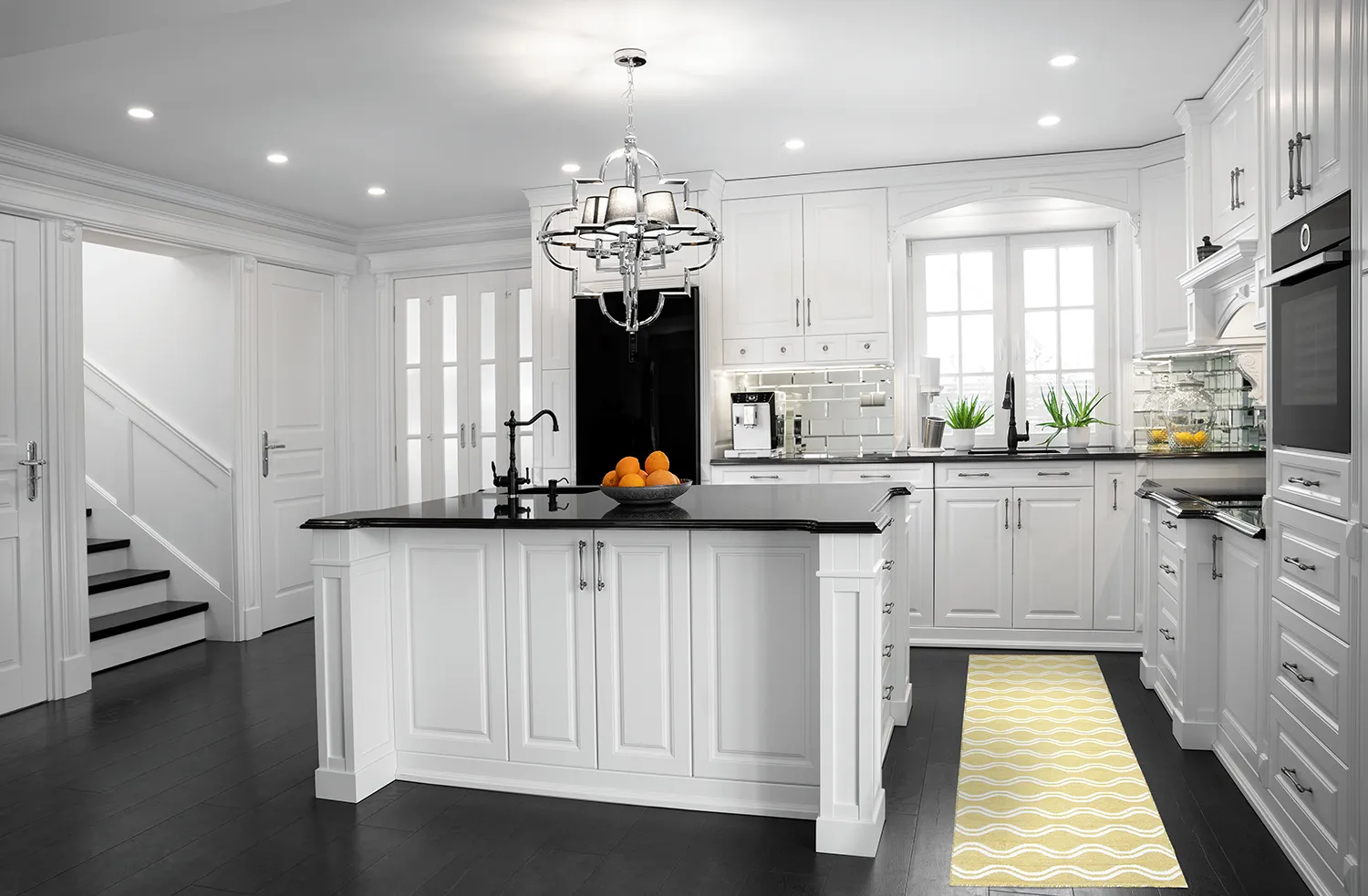 Plastové koberce - Camden (zelená/biela)