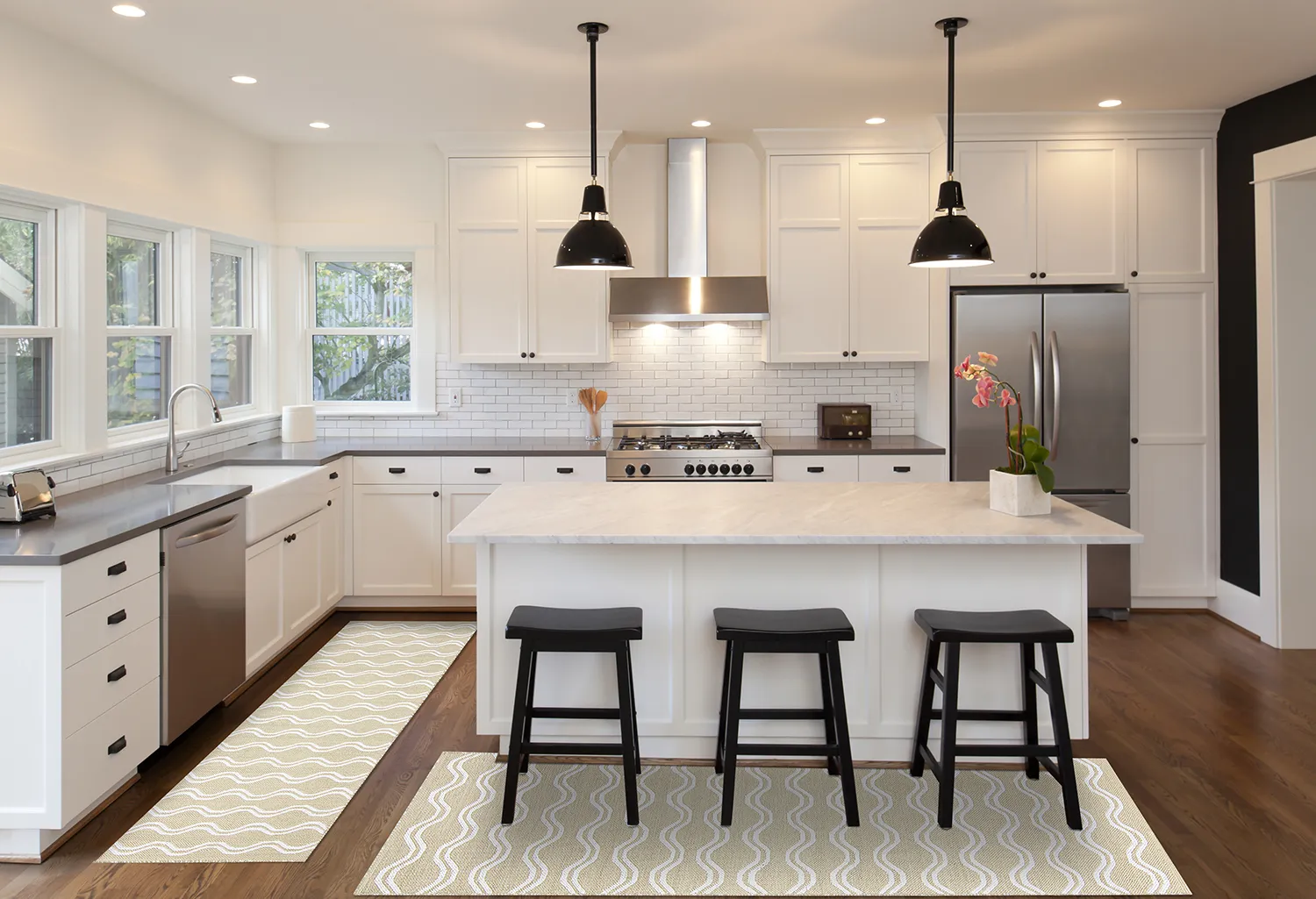 Plastové koberce - Camden (béžová/biela)