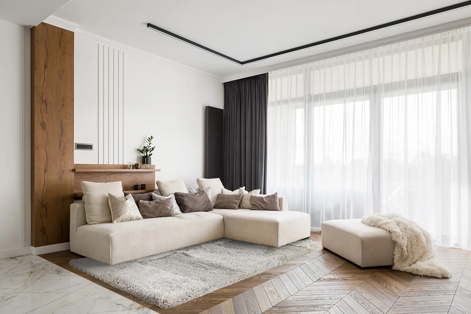 Koberce s dlhým vlasom - Cannes (šedá)