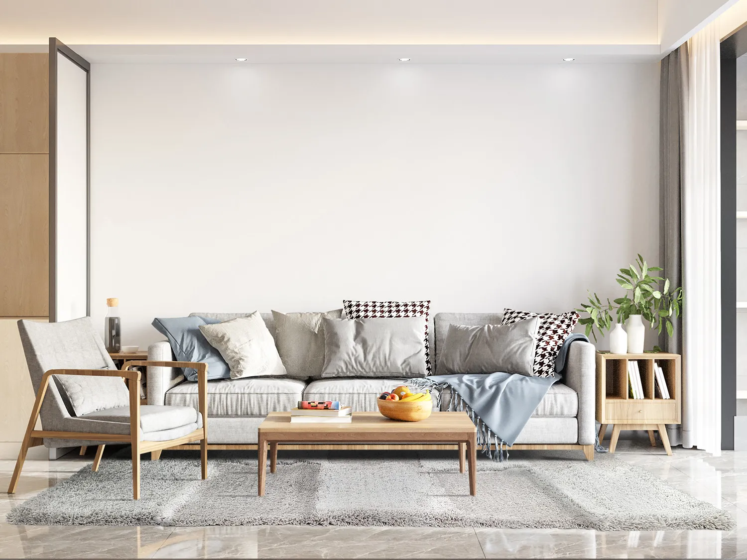 Koberce s dlhým vlasom - Cannes (šedá)