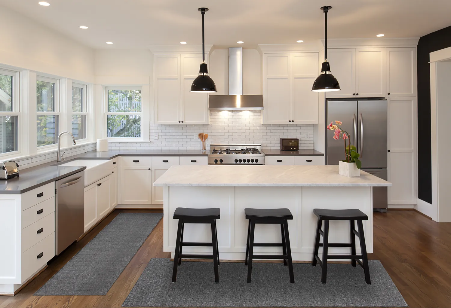 Plastové koberce - Chelsea (čierny)