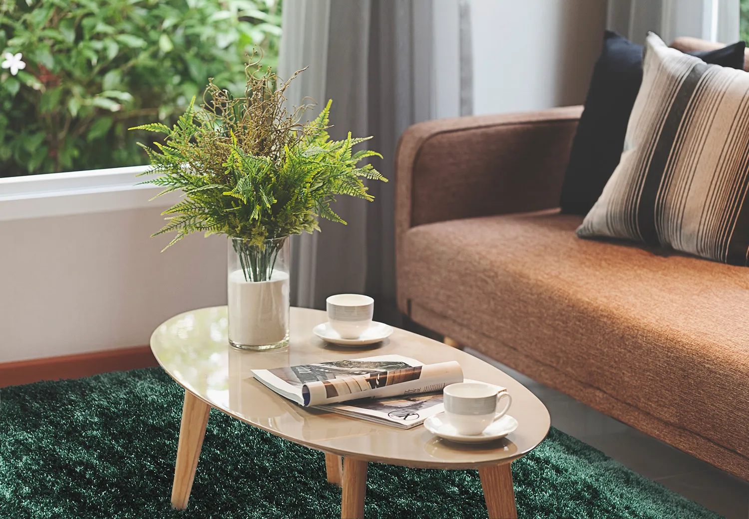 Hladké koberce - Cosy (tmavozelená)