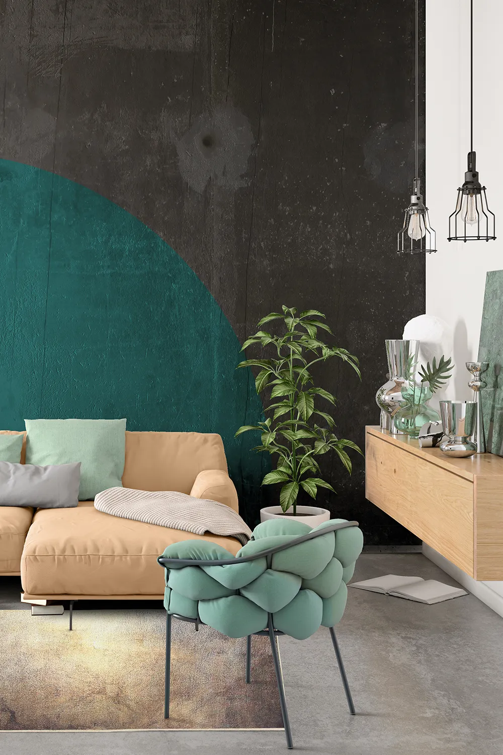 Koberec Wilton - Oristano (hnedý/zlatý)