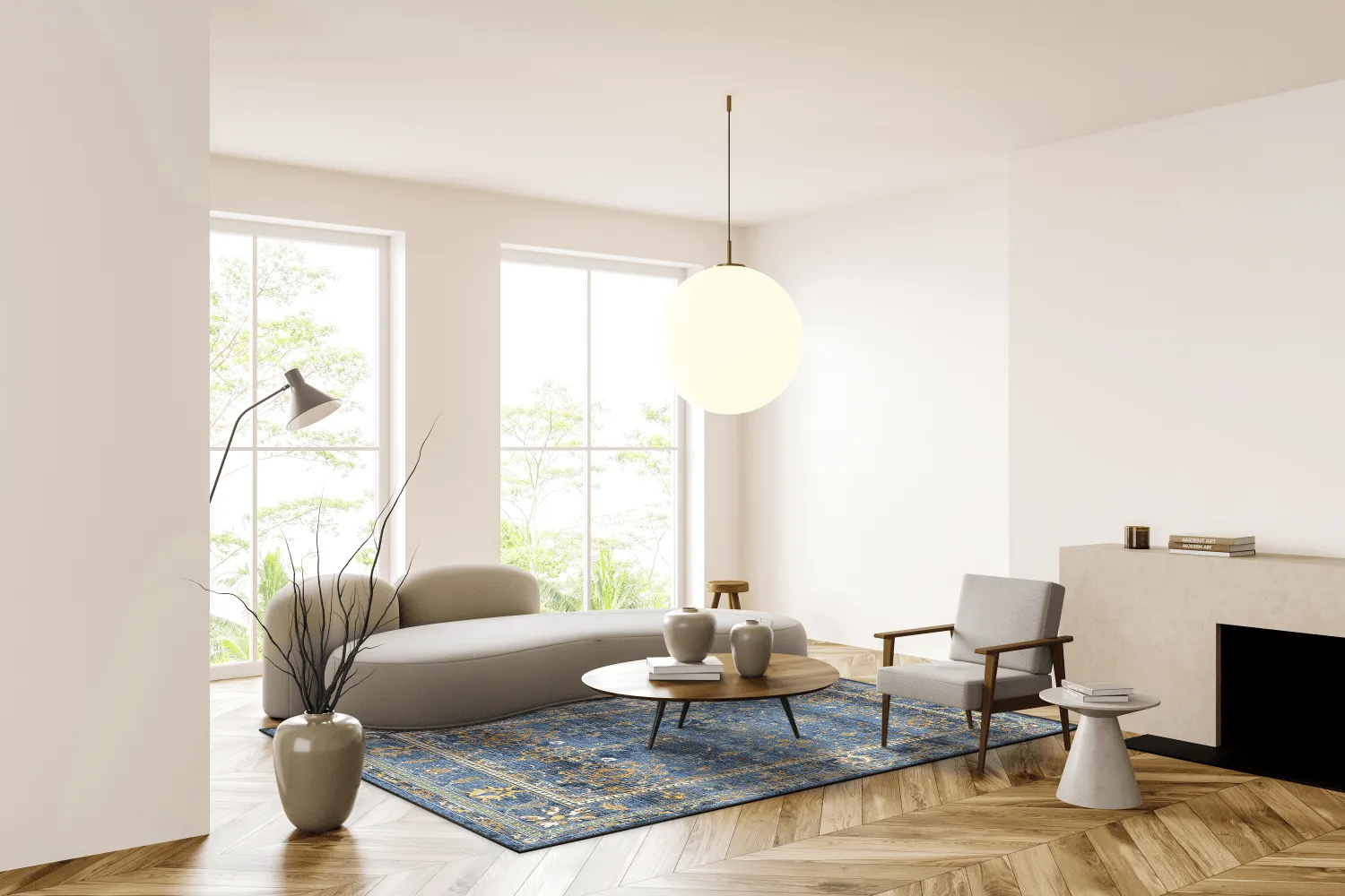 Koberec Wilton - Livley (tmavomodrý)