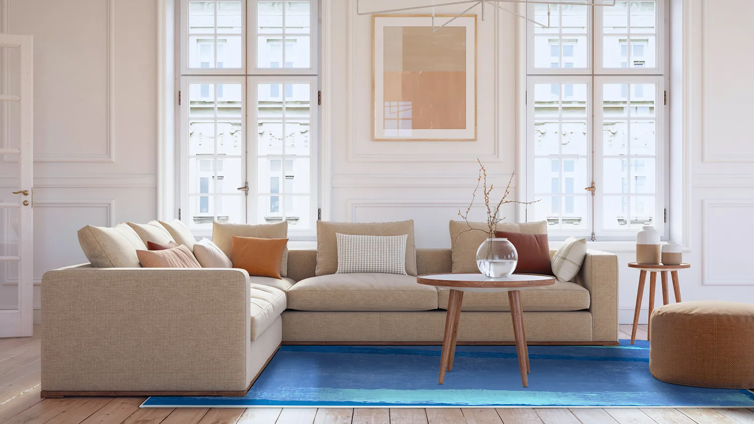 Koberec Wilton - Asti (modrý)