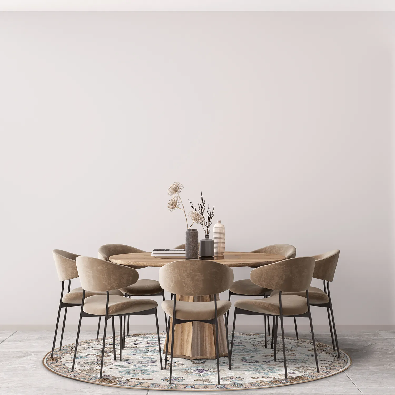 Kruhový koberec - Eden (multi)