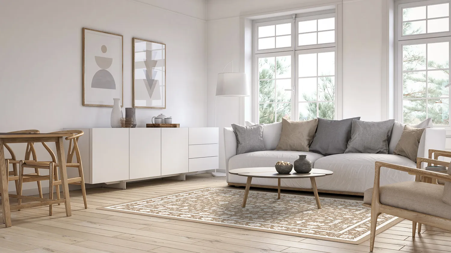 Koberec Wilton - Ember (béžová/offwhite)