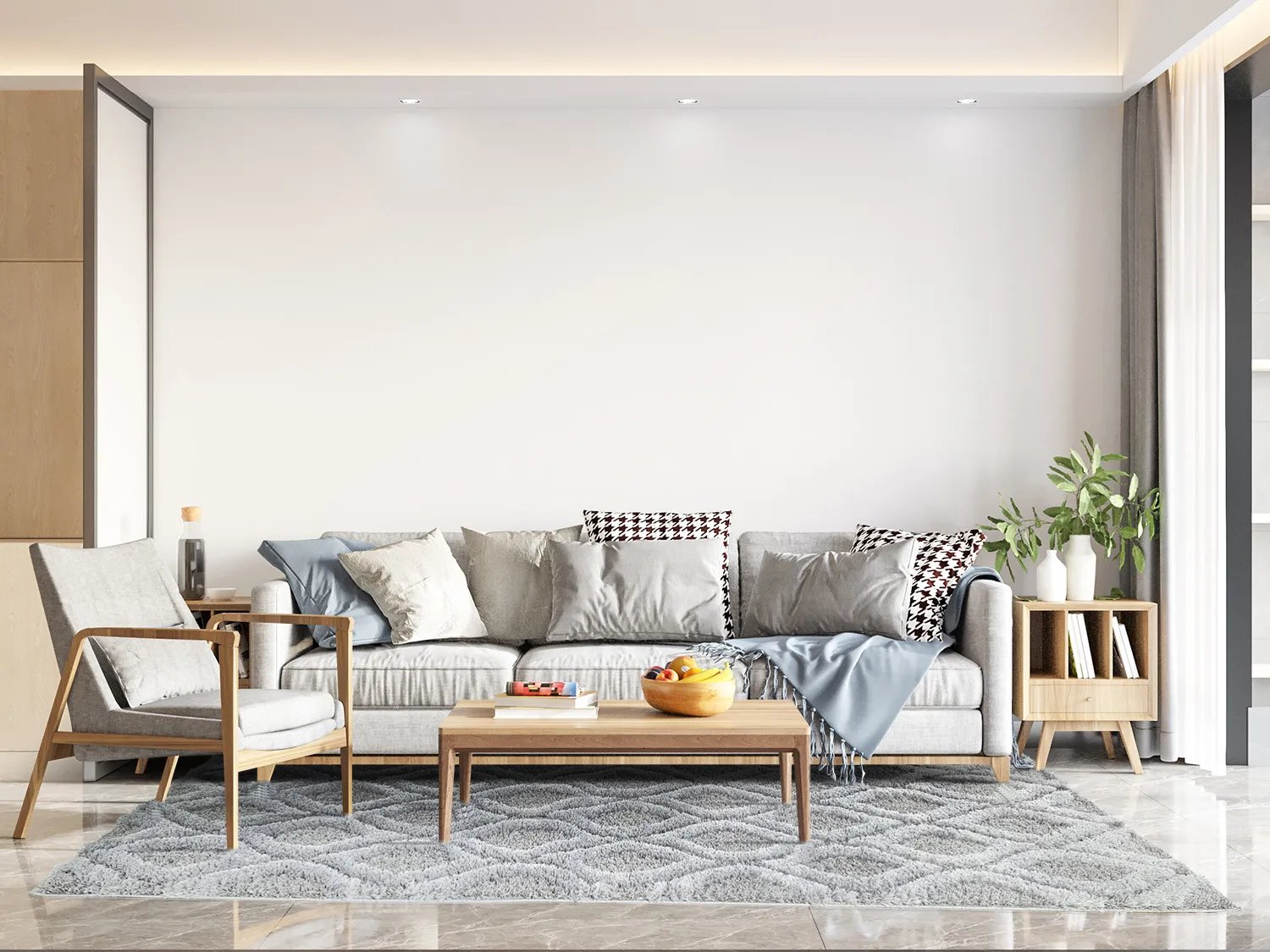 Koberce s dlhým vlasom - Everett (šedá)