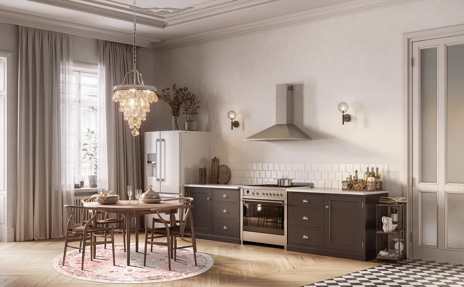 Koberec okrúhly - Gombalia (ružový)