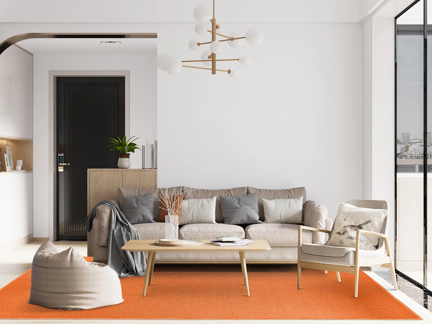 Vlnený koberec - Hamilton (Orange Peel)