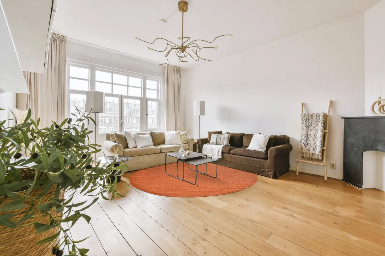 Kruhový koberec - Hamilton (Cinnamon)