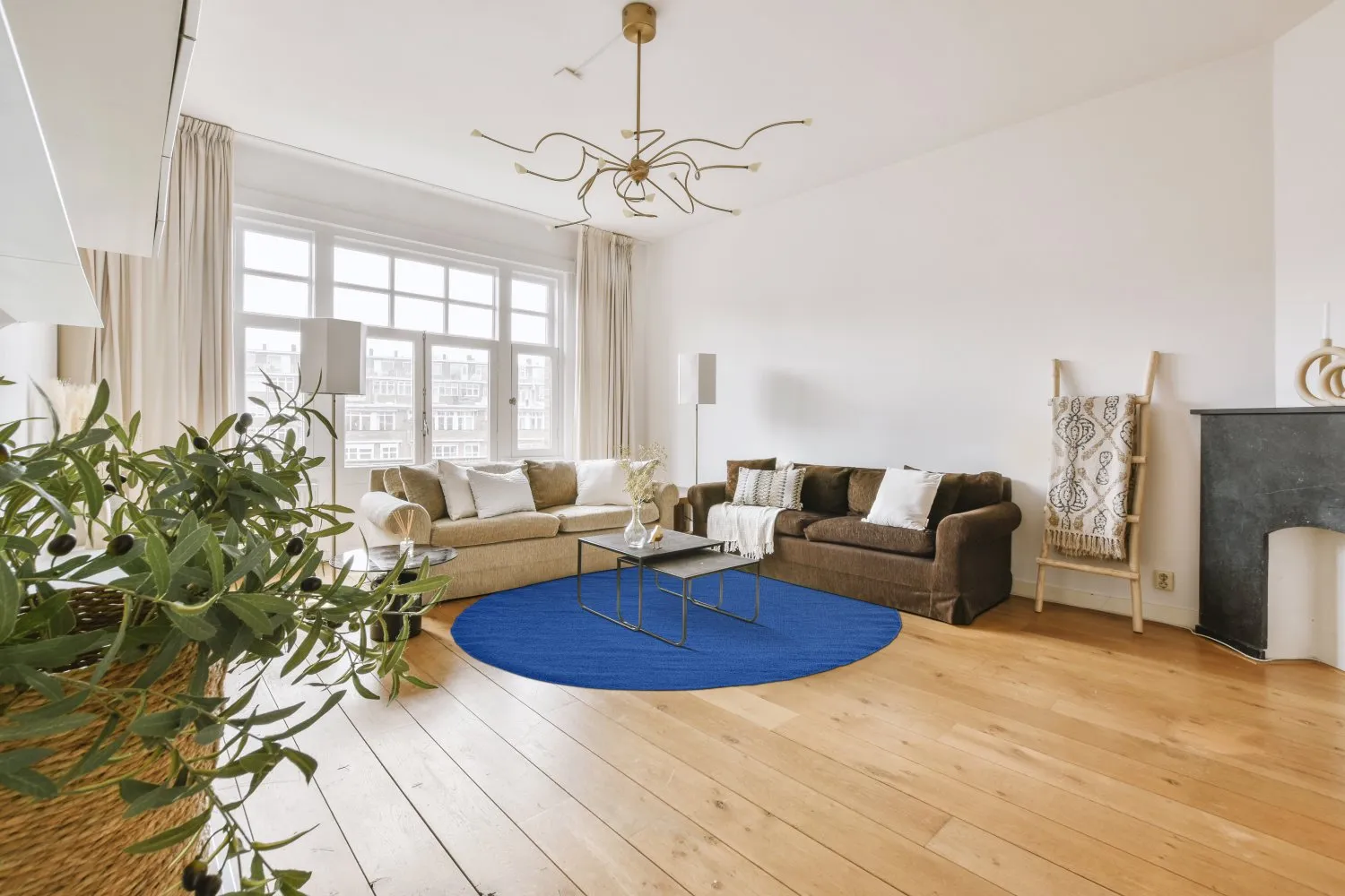 Kruhový koberec - Hamilton (Classic Blue)