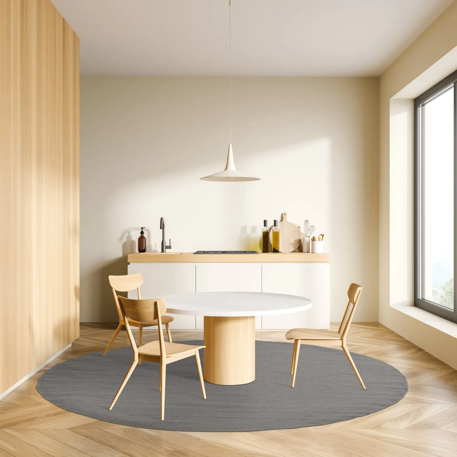 Kruhový koberec - Hamilton (Steeple Grey)