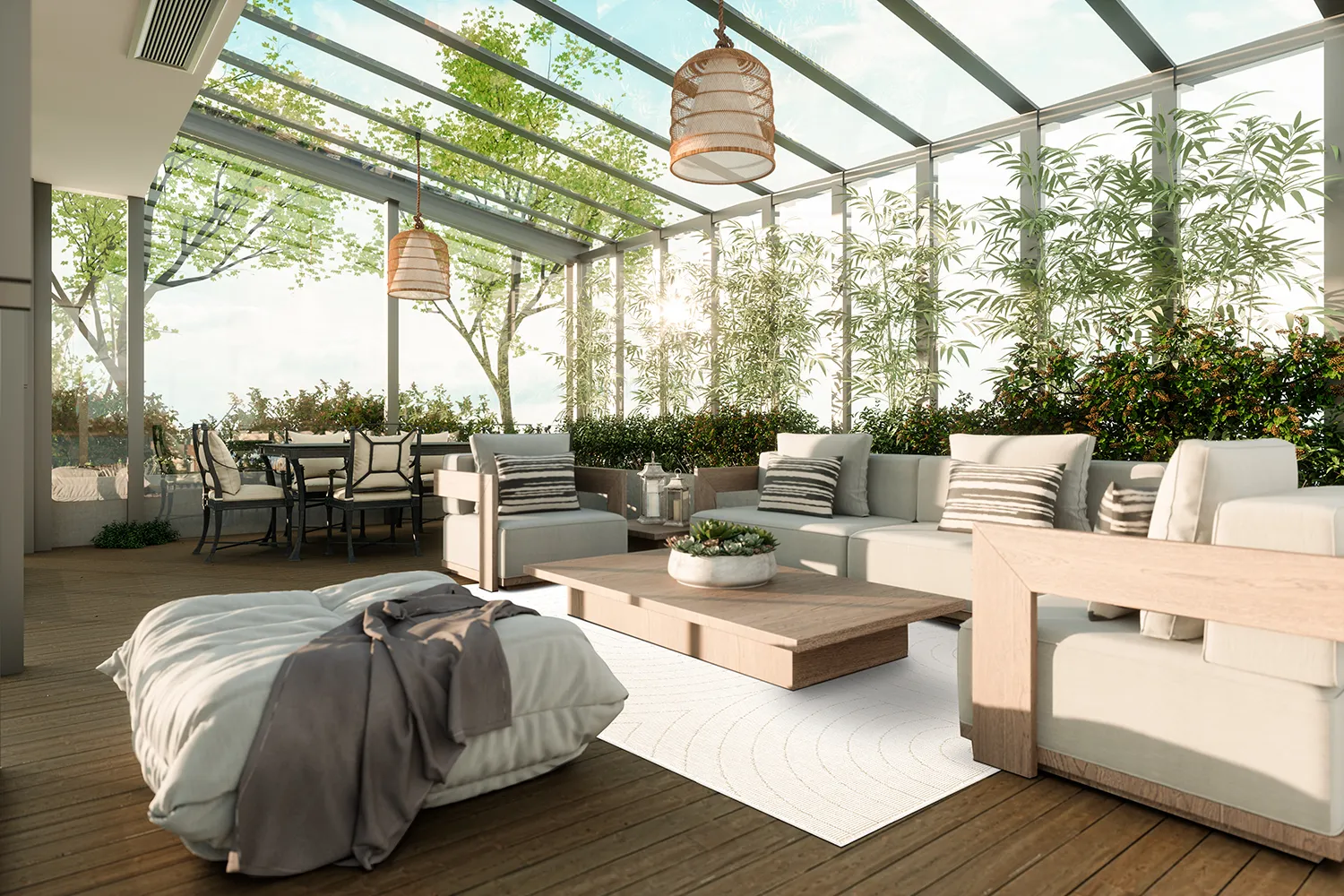 Koberec pre interiér a exteriér - Hayden (offwhite)