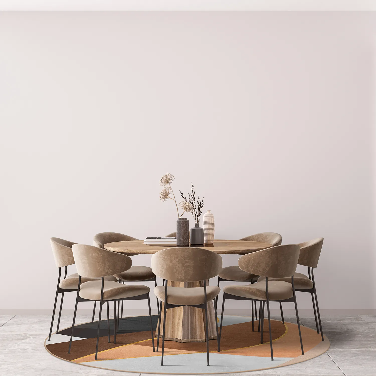 Kruhový koberec - Hazel (viacfarebný)