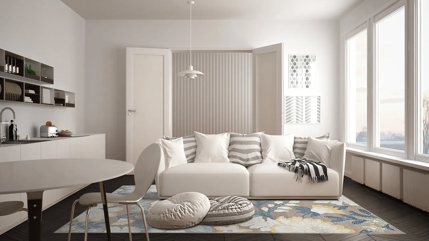 Koberec na vnútorné a vonkajšie použitie - Lucca (multi)