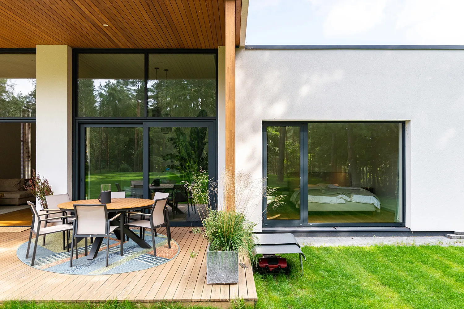 Kolo koberec - Indoor/Outdoor Trivia (modrá/multi)