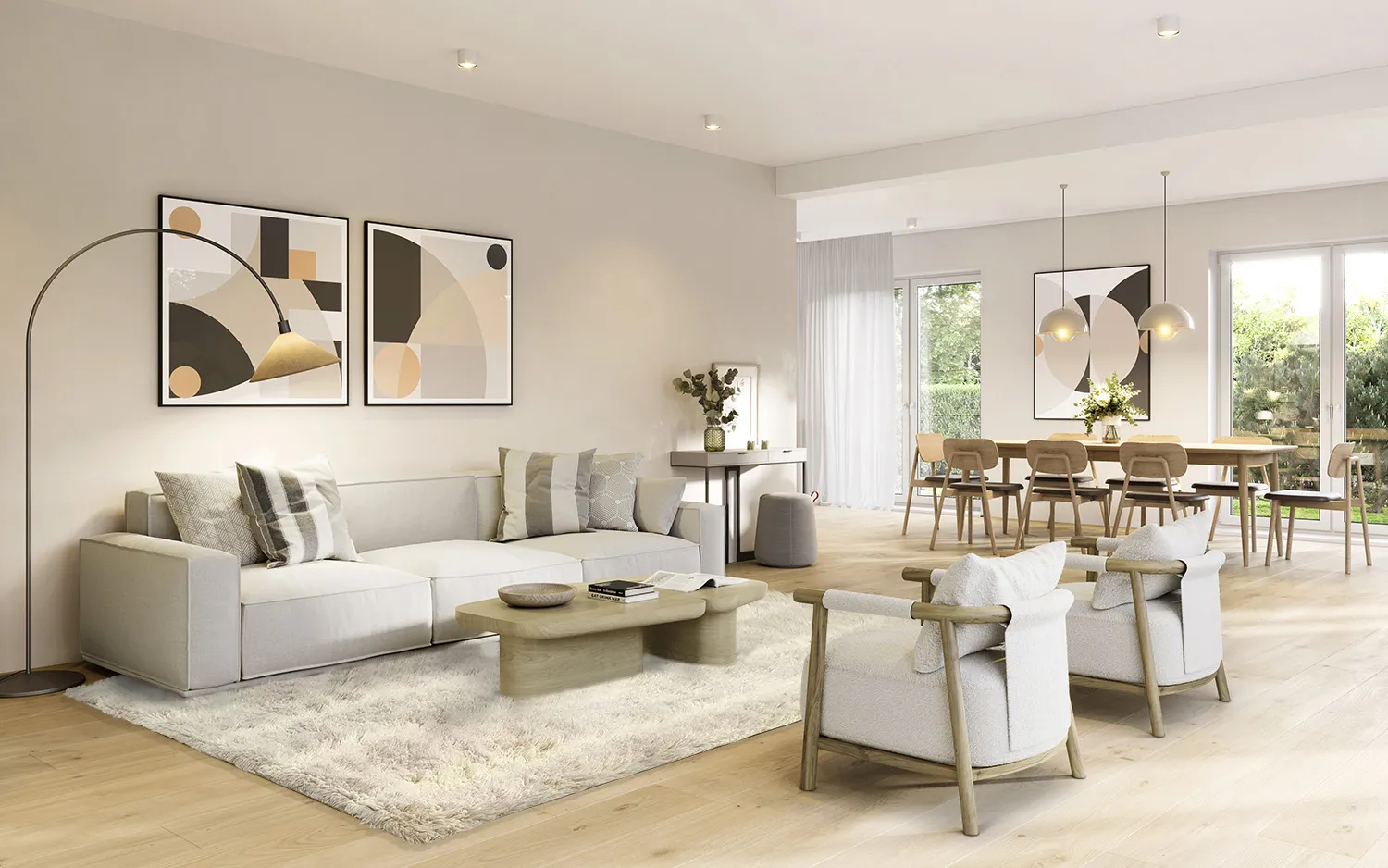 Koberec z vlny - Ives (béžový)