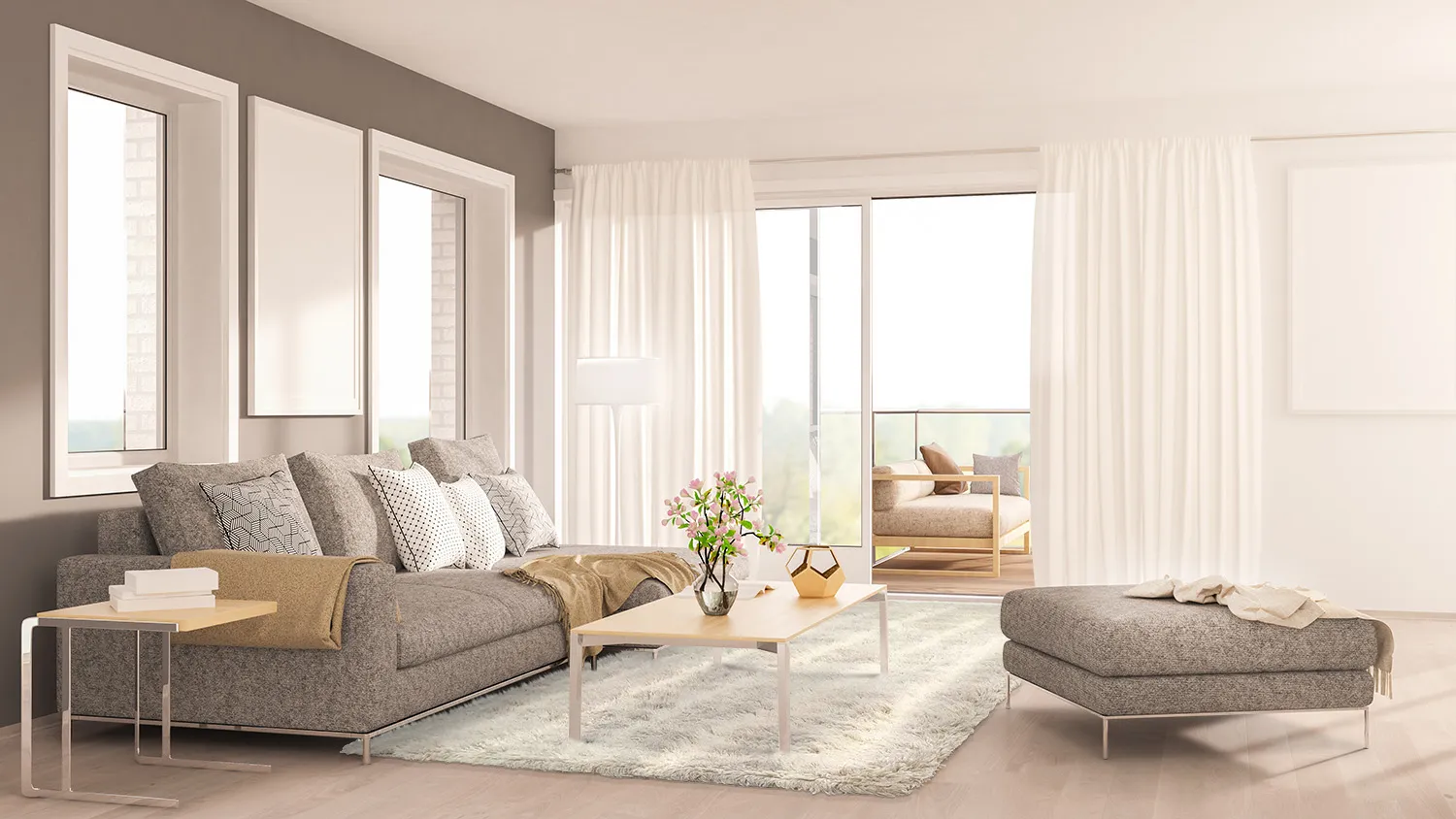 Koberec z vlny - Ives (béžový)