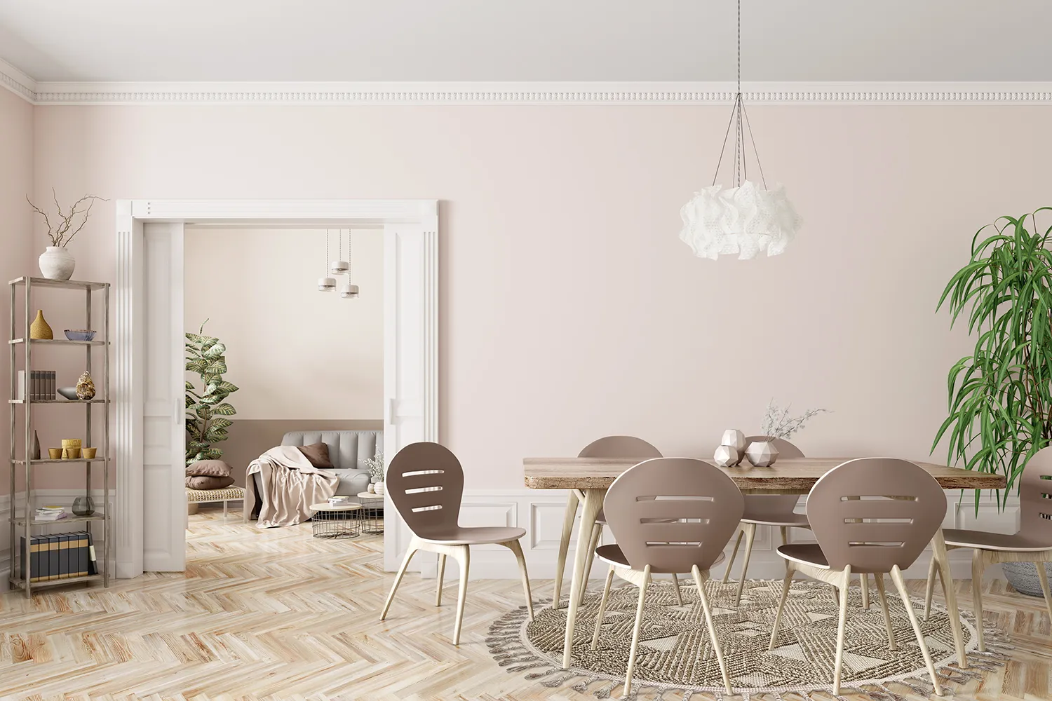 Kruhový koberec - Indoor/Outdoor Lennon (béžový)